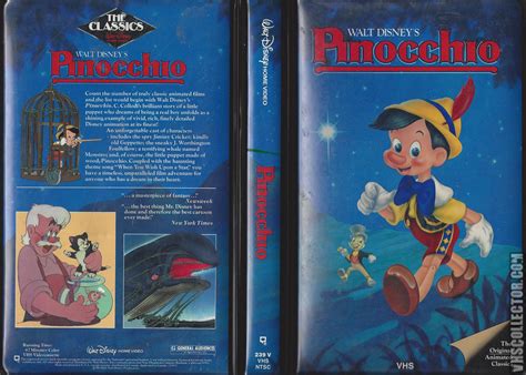 Pinocchio Vhs 1992 Remaster Lagoagriogobec