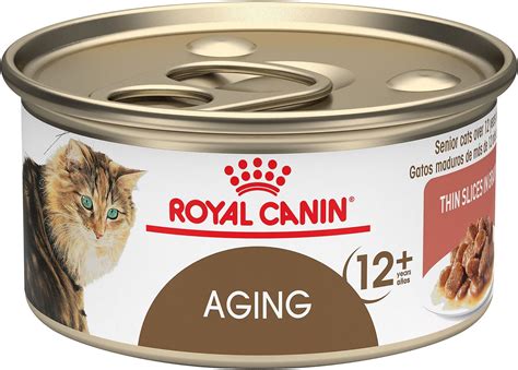 Royal Canin Aging 12 Thin Slices In Gravy Canned Cat Food 3 Oz Case