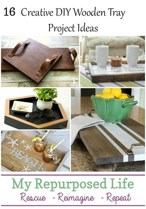Making a wooden serving tray is simple when you break it down! DIY Tray Ideas | Easy Projects - My Repurposed Life®