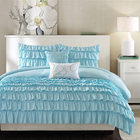 Shop for pale blue comforter set at bed bath & beyond. Light Blue Full/Queen 5-Piece Comforter Set w/ 2 Shams & 2 ...