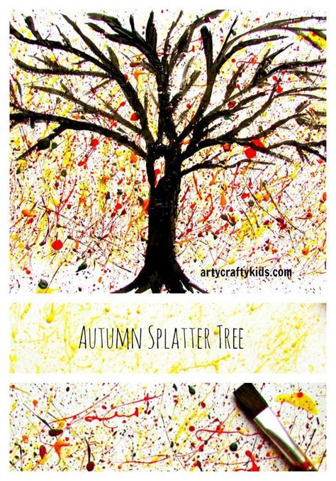 Autumn Splatter Tree Autumn Art Ideas For Kids Autumn