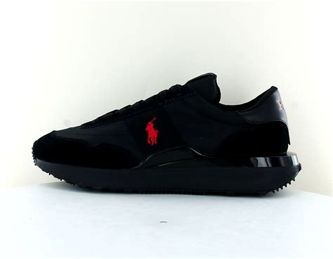 Polo Ralph Lauren Train Pp Sneakers Low Top Lace Noir Rouge