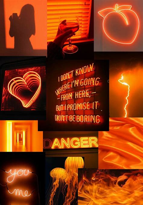 Neon Orange Aesthetic 🧡💫 In 2023 Orange Aesthetic Orange Wallpaper