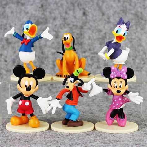 Buy 6pcslot 6 8cm Cartoon Mickey Figures Mickey