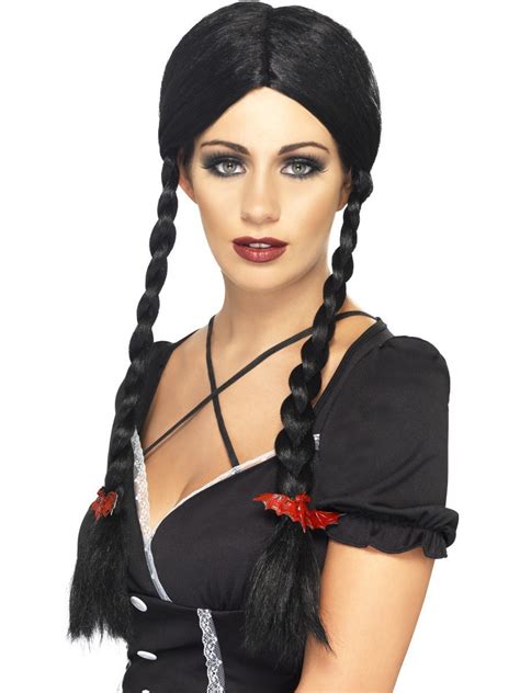 Gothic School Girl Black Wig
