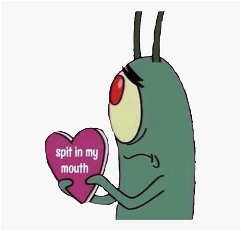 Transparent Spit Clipart Plankton Spongebob Heart Meme Hd Png My XXX Hot Girl