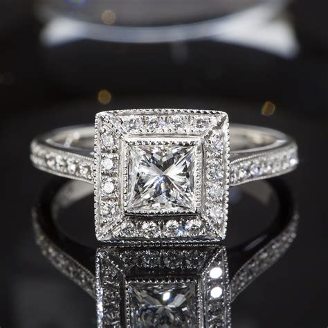 Princess Cut Diamond Ring Wedding And Engagement Rings Calhoun Jewelers