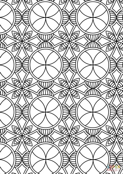 Abstract Pattern Coloring Page Free Printable Coloring Pages