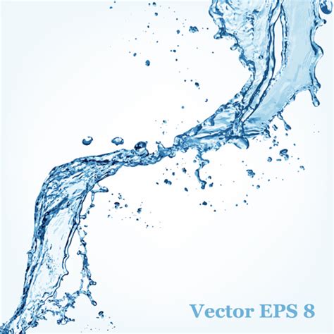 Water Splash Effect Vector Background Set 12 Vector Background Free