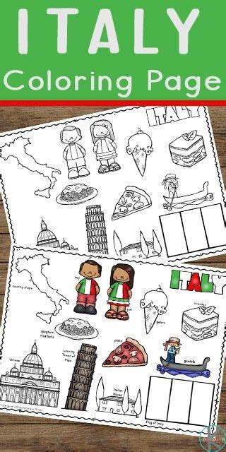 Free Italy Coloring Sheets Free Homeschool Deals © Geography For