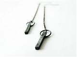 Sterling Silver Dangle Chain Earrings Images