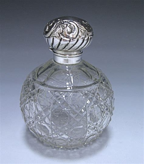 Antique Silver Perfume Bottle Made In 1902 William Walter Antiques