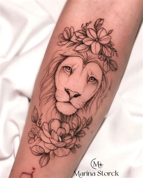 Lion Tattoo For Women