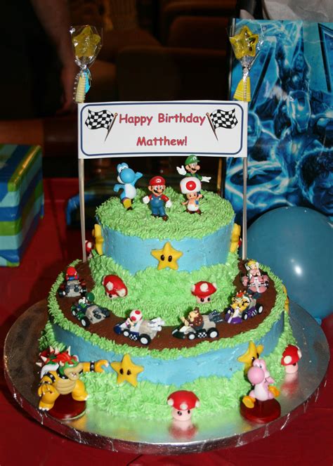 Mario Kart Cake Super Mario Birthday Super Mario Birthday Party