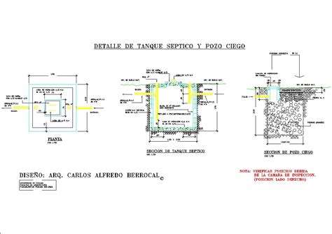 Tanque séptico en AutoCAD Descargar CAD 132 94 KB Bibliocad