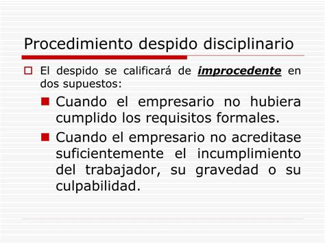 Ppt Despido Disciplinario Powerpoint Presentation Free Download Id