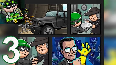 Collect some intel without being detected by the guards. Bob The Robber 3 - level 9 - 10 gameplay walkthrough Part ...