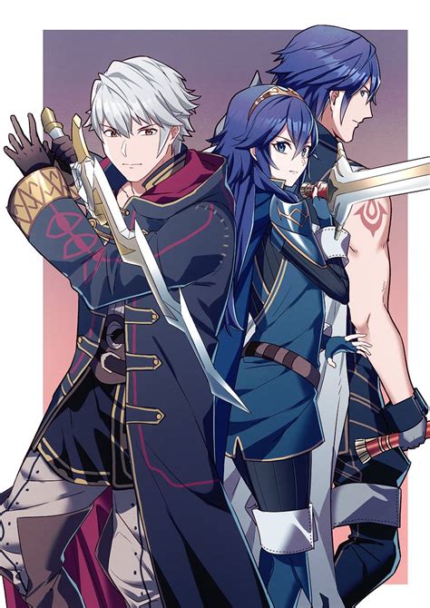 Lucina Robin Robin And Chrom Fire Emblem And More Drawn By Ameno A Meno Danbooru