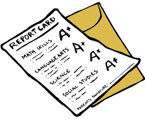 A report card, or just report in british english, communicates a student's performance academically. report-card