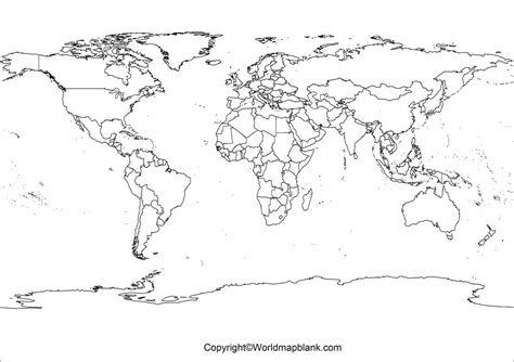 Blank World Map Printable Pdf Calendar Printable
