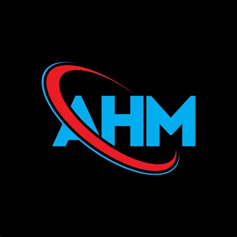 Logotipo De Ahm Ahm Carta Diseño Del Logotipo De La Letra Ahm