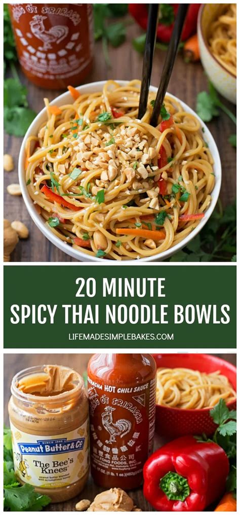 20 Minute Spicy Thai Noodle Bowls Artofit