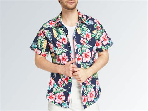 SSLR Herren Hawaii Hemd Männer Kurzarm Regulär fit Sommer Floral Gedruckt Hawaiihemd Amazon de
