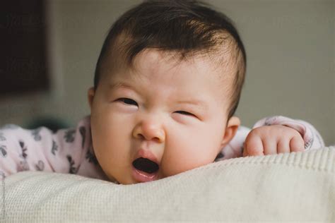 Cute Baby Yawning Stocksy United