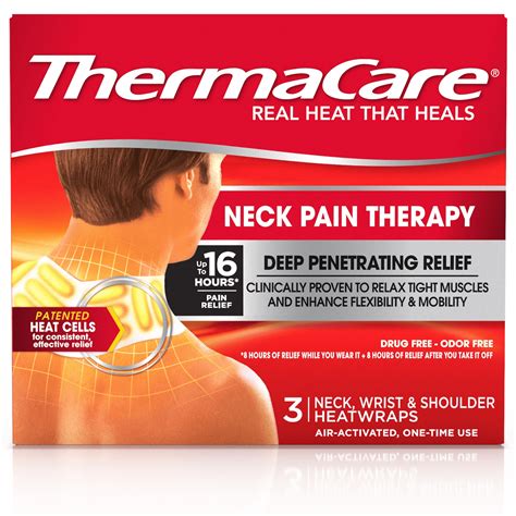 Thermacare Neck Pain Therapy Shoulder And Wrist Pain Relief Patches