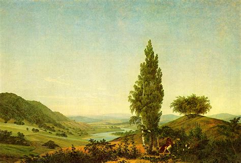 Abtei im eichwald, ansicht eines hafens, auf dem segler, böhmische landschaft (mit dem milleschauer), das. The summer - Caspar David Friedrich - WikiArt.org ...