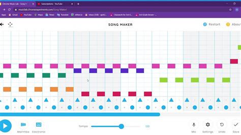 Song maker, an experiment in chrome music lab, is a simple way for anyone to make and share a song. first vlog makeing a song in chrome music lab - YouTube