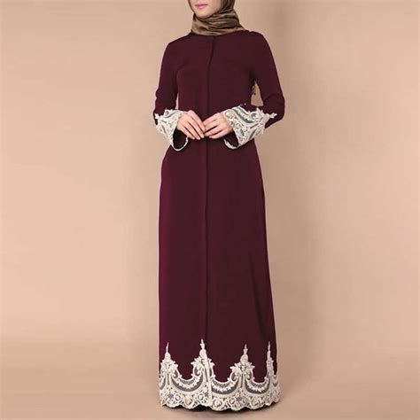 New 2019 Ethnics Muslim Womens Fashion Floral Printed Abaya Dress Dubai