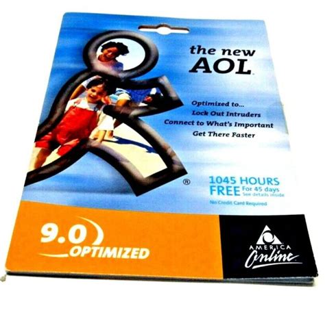 Aol Disc Cd Package 90 Collectible Free Hours And Membership Fold Out