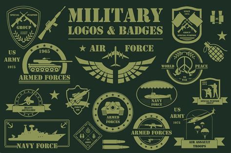 Military Template Logos Textseamlesspatternsconstructor Logo