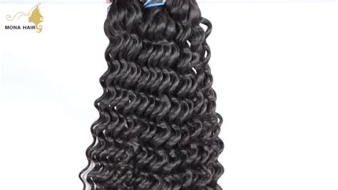 Wholesale Price For Natural Color Double Weft Raw Virgin Natural Curly