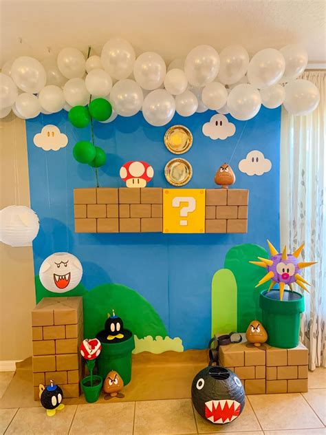 Super Mario Inspired Birthday Decorations Personalised Etsy Artofit