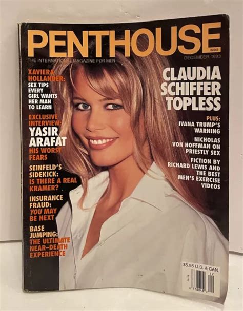 Penthouse Magazine December Claudia Schiffer Levena Holmes