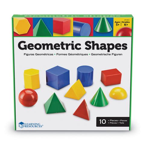 Large Plastic Geometric Shapes - by Learning Resources LER0922 ...