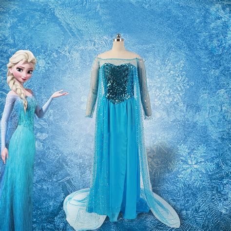 Snow Queen Elsa Costume Adult Princess Cosplay For Women Girls