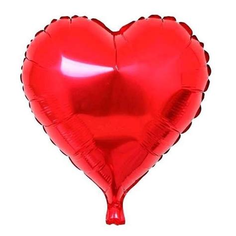 5pcs 18 Aluminum Foil Balloons Metallic Heart Shape Balloon Wedding