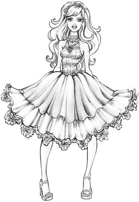 They not only paint the dolls and her friends in vibrant shades of their choice, but also love to copy barbie's unique fashion style. Coloring Pages: Barbie Free Printable Coloring Pages