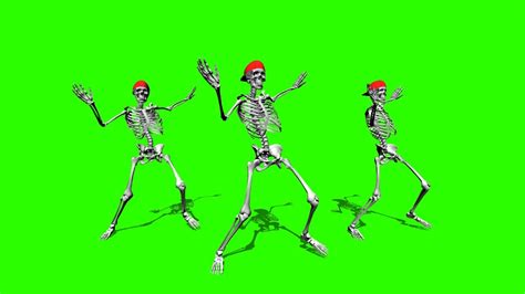Skeletons Dancing 5 Green Screen Chroma Key Youtube