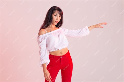 Premium Photo Latina Dance Strip Dance Contemporary And Bachata Lady Concept Woman Dancing