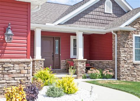 Red Brick And Vinyl Siding Color Combinations