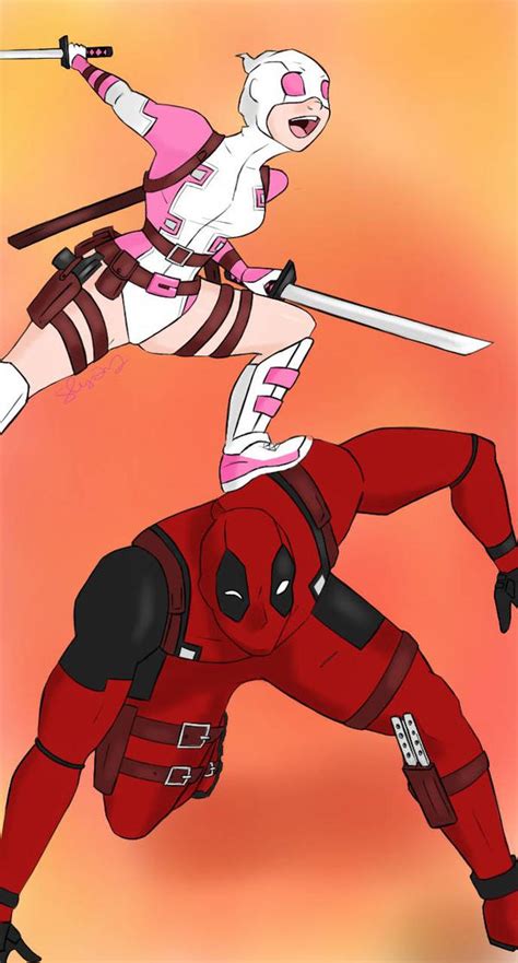 Gwenpool And Deadpool By Vermillionumbra On Deviantart