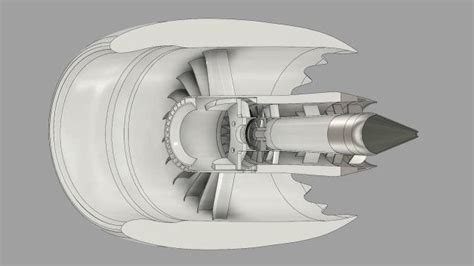 Designer 3d Prints Working Scale Model Of Boeing 787 Jet Engine At
