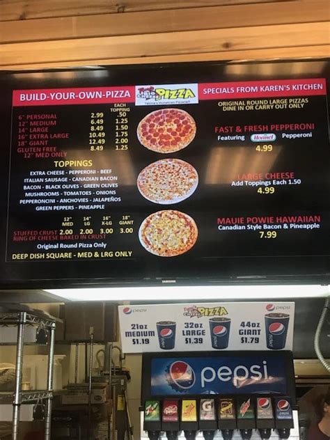 Menu At Tonys Big Cheese Pizza Pizzeria Yakima