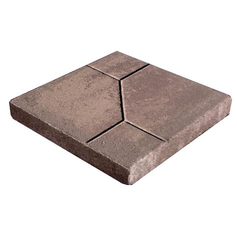 Empire Tancharcoal Concrete Patio Stone Common 16 In X Actual 16