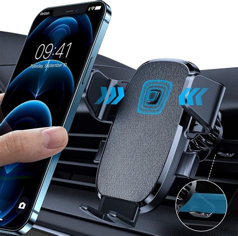 Lisen Phone Holder For Car Auto Locking Phone Mount Car With Hook Like