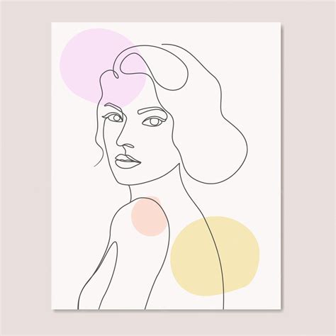 Premium Vector Abstract Beauty Woman Cute Girls Abstract Face One